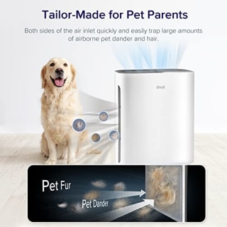 LEVOIT Air Purifiers for Home Large Room Bedroom Up to 1110 Ft? with Air Quality and Light Sensors, Smart WiFi, Washable Filters, H13 True HEPA Filter Removes 99.97% of Allergy, Pet Hair, Vital100S