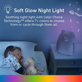 Pure Enrichment(R) PureBaby(R) Kids Bear Air True HEPA Air Purifier - Energy Star Rated, 4 Stage Air Filtration, UV-C Light, and Night Light for Medium-Large Rooms - Baby Nurseries, Kid Bedrooms (White)