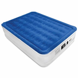 SoundAsleep Dream Series Luxury Air Mattress with ComfortCoil Technology &amp; Built-in High Capacity Pump for Home &amp; Camping- Double Height, Adjustable, Inflatable Blow Up, Portable - Queen Size