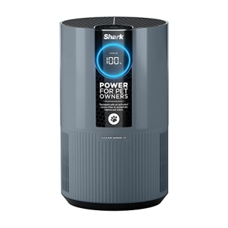 Shark HP102PETBL Clean Sense Air Purifier for Home, Allergies, Pet Hair, HEPA Filter, 500 Sq Ft Small Room, Bedroom, Captures 99.98% of Particles, Pet Dander, Fur, Allergens &amp; Odor, Portable, Midnight