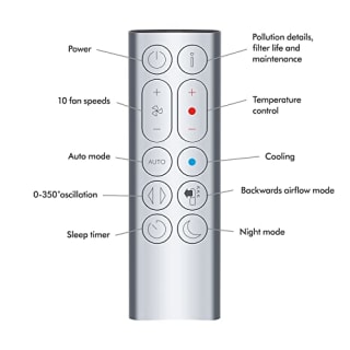 Dyson Purifier Hot+Cool(TM) HP07 Air Purifier, Heater, and Fan - White/Silver