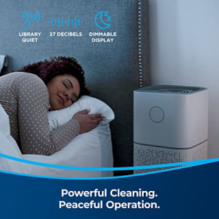 BISSELL Air180  Air Purifier For Home, Bedroom, HEPA Filter, Filters Smoke, Allergies, Pet Dander, Odor, Dust, Gray, 34964