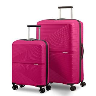 American Tourister Airconic Hardside Expandable Luggage with Spinners | Deep Orchid | 2PC SET (Carry-on/Large)