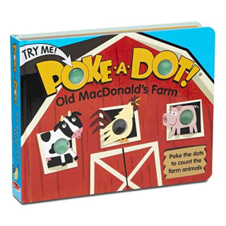 Melissa &amp; Doug Children's Book - Poke-a-Dot: Old MacDonald's Farm (Board Book with Buttons to Pop) - Farmyard Pop It / Push Pop Book For Toddlers And Kids Ages 3+