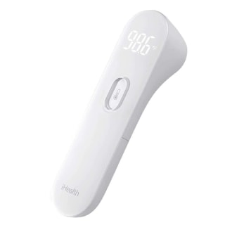 iHealth No-Touch Forehead Thermometer, Digital Infrared Thermometer for Adults and Kids, Touchless Baby Thermometer, 3 Ultra-Sensitive Sensors, Large LED Digits, Quiet Vibration Feedback, Non Contact