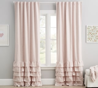 Pottery Barn Kids Evelyn Ruffle Bottom Blackout Curtain