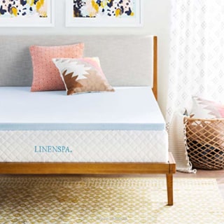 Linenspa 2 Inch Gel Infused Memory Foam Mattress Topper, Queen