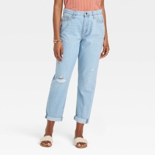 Women's Mid-Rise Boyfriend Jeans