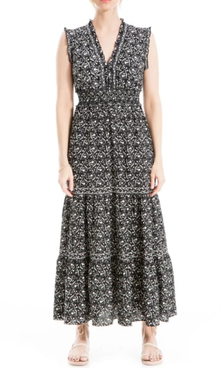 Sleeveless Tiered Maxi Dress