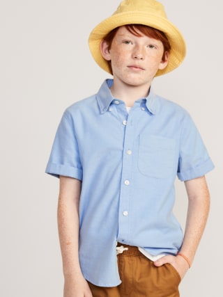 Short-Sleeve Oxford Shirt for Boys