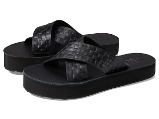 Vans Cross Strap Mega Platform (Karina Rozunko Black) Women's Shoes