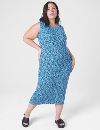 Bodycon Spacedye Rib Dress