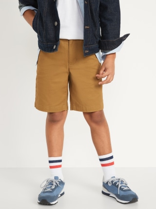 Built-In Flex Straight Twill Shorts for Boys