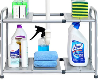 Under Sink Expandable Shelf Organizer Rack