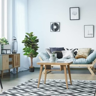 4-Foot Artificial Fiddle Leaf Fig Tree