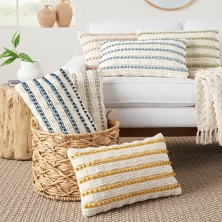 Life Styles Woven Textured Throw Pillow
