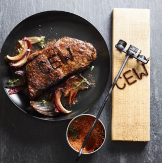 Monogrammed Forged Steak Brand