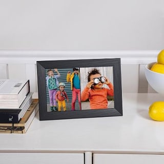 Aura Carver 10.1" WiFi Digital Picture Frame | The Best Digital Frame for Gifting | Send Photos from Your Phone | Quick, Easy Setup in Aura App | Free Unlimited Storage | (Gravel)