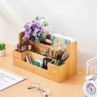 Marbrasse Bamboo Desk Organizer
