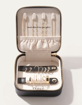 Leather Jewelry Travel Case