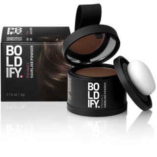 BOLDIFY Hairline Powder Instantly Conceals Hair Loss, Root Touch Up Hair Powder, Hair Toppers for Women &amp; Men, Hair Fibers for Thinning Hair, Root Cover Up, Stain-Proof 48 Hour Formula (Medium Brown)
