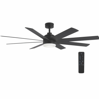 Home Decorators Collection LED Matte Black Ceiling Fan