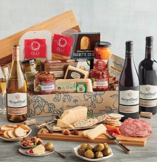 Deluxe Antipasto Assortment with Wine