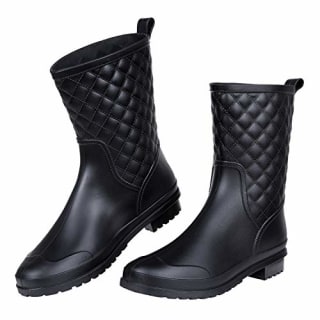 Ladies black rain shops boots