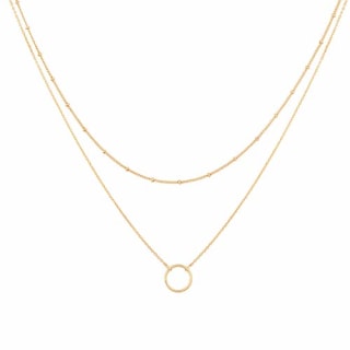 Mevecco Layered Necklace Pendant
