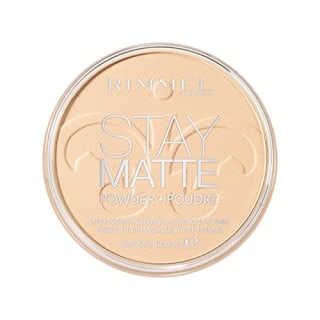 Rimmel London Stay Matte Long Lasting Pressed Powder, Transparent [001] 0.49 Ounce (Pack of 1) (packaging may vary)
