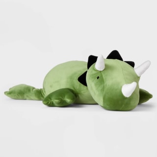 Dinosaur Weighted Plush Throw Pillow Green - Pillowfort