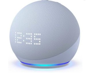 Amazon Echo Dot (5th Gen 2022) with clock
