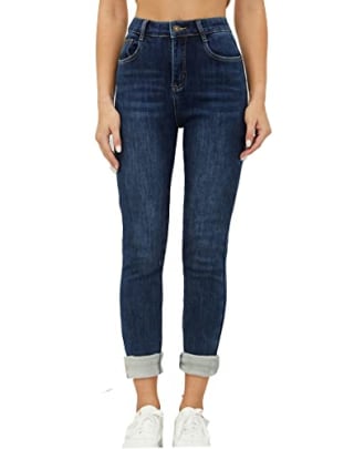 Women's Fleece Lined Thermal Winter Jeans