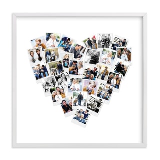 Minted Heart Snapshot Mix Photo Art