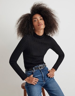 Madewell Alpaca-Blend Mockneck Sweater
