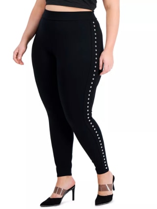 Trendy Plus Size Studded Leggings