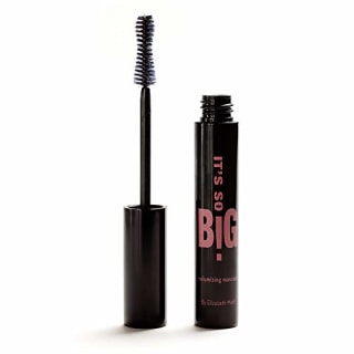 Black Volumizing Smudge Proof Mascara:Elizabeth Mott It's So BIG Volumizing Mascara-Waterproof Liquid Lash Extending Mascara Tube with Hourglass Wand-No Clump,Curl,Cruelty Free Eyelash Mascara 10ml