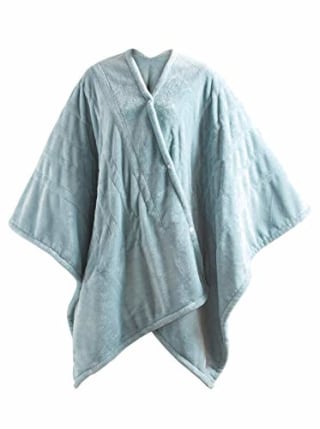 MP2 Fleece Heated Blanket Wrap Shawl