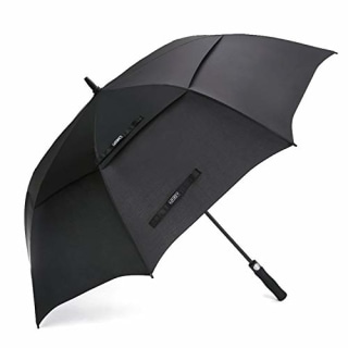 G4Free 54 Inch Automatic Open Golf Umbrella Windproof Extra Large Oversize Double Canopy Vented Windproof Waterproof Stick Umbrellas for Men Black