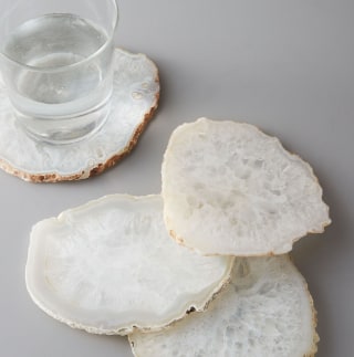 Clouded Agate Coasters (Set of 4)