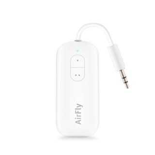 Twelve South AirFly Pro | Wireless Transmitter/Receiver with Audio Sharing for up to 2 AirPods/Wireless Headphones to Any Audio Jack for use on Airplanes, Boats or in Gym, Home, auto