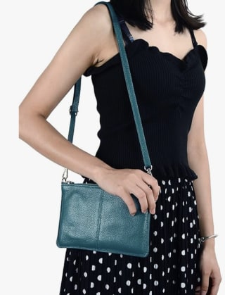 Leather Wristlet Clutch