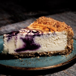 Blueberry Swirl Cheesecake