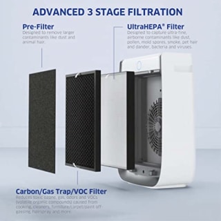 AIRDOCTOR AD3000 Air Purifier for Home and Large Rooms with UltraHEPA, Carbon, VOC Filters and Air Quality Sensor. Removes Particles 100x Smaller Than HEPA Standard