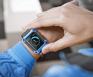 SUPCASE [Unicorn Beetle Pro] Case for Apple Watch 3 [42mm], Rugged Protective Case with Strap Bands for Apple Watch Series 3/2/1 (Blue)