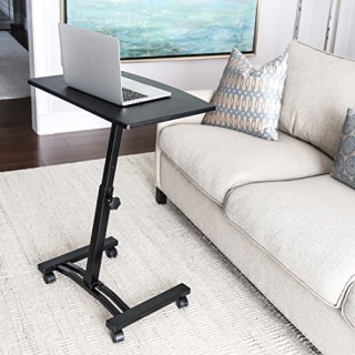 Seville Classics 23.6" Solid-Top Height Adjustable Mobile Laptop Desk