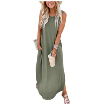 Sleeveless Maxi Beach Dress