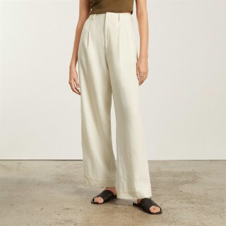 everlane The Linen Way-High Drape Pant