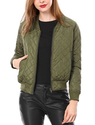 Ladies padded bomber jacket online