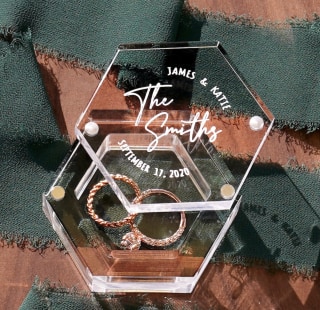 Personalized Wedding Ring Box